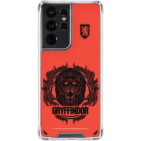 Wizarding Worlds Harry Potter Gryffindor Illustration Galaxy S21 Ultra 5G Clear Case
